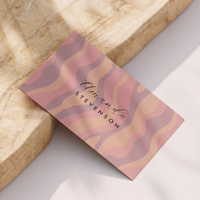 Cartão De Visita Padrão de onda retrorreflectora (Criador carregado)