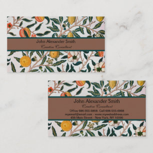 Cartão De Visita Padrão de Pomegrana B - Anticorpos Azul Morris