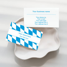 Padrão de Sinalizador Baviera Azul e Branco