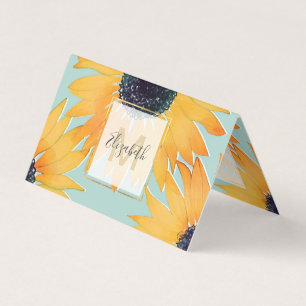 Cartão De Visita Padrão de Tinta Amarelo Amarelo Desenhado à Mão bo