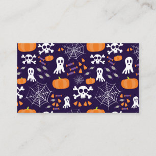 Cartão De Visita Padrão Divertido de Halloween