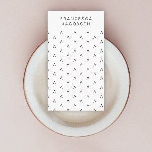 Cartão De Visita Padrão escandinavo   Escandi Moderno Minimalista