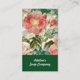 Cartão de visita Padrão Floral Bonito