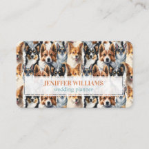 Padrão Fofo de Cachorro Corgi em Aquarela