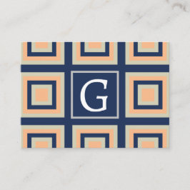 Cartão De Visita Padrão Geométrico Quadrados