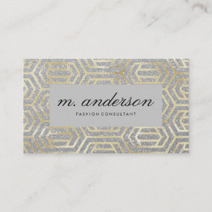 Cartão De Visita Padrão Gold Foil Luxury