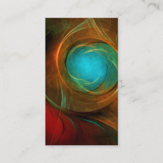 Cartão De Visita Padrão Legal de Abstrato de Arte Fina Azul Moderna