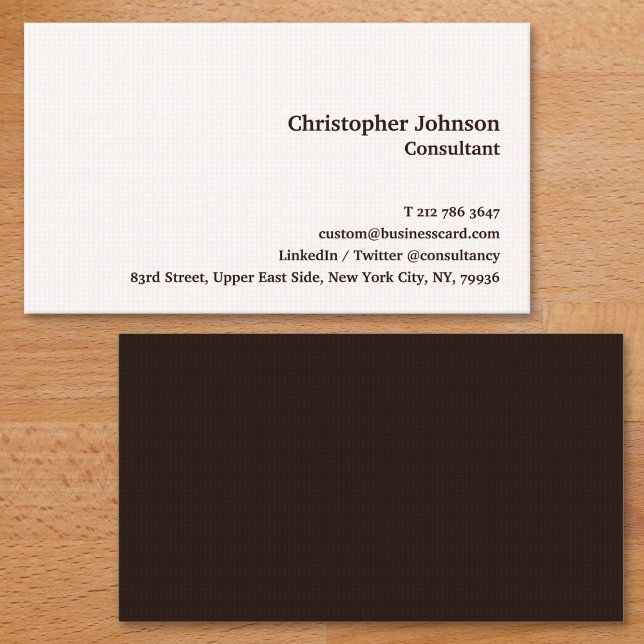 Cartão De Visita Padrão Moderno dos Quadrados Castanhos Profissiona (Elegant Modern Professional Brown Squares Pattern Business Card)