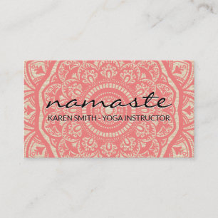 Cartão De Visita Padrão Namaste Mandala