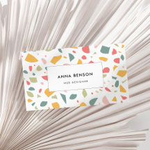 Padrão pastel moderno de terrazzo