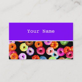 Cartão De Visita Padrão perfeito do Rosquinha + seu backgr. & ideia