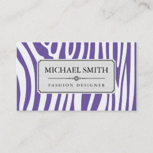 Cartão De Visita Padrão Skin Zebra Moderno #4