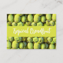 Cartão De Visita Padrão tropical de fruto-pão