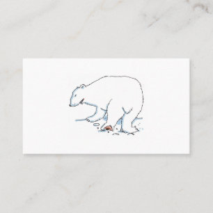 Cartão de visita padrão Urso Polar