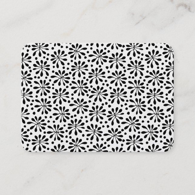 Cartão De Visita Padrão Vegetal Estilizado 020818 (Frente)