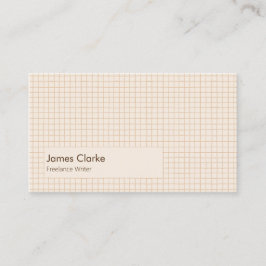 Cartão De Visita Padrão Verificado de Delicado Castanho