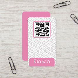 Cartão De Visita Padrão Vinculado ao Código QR Personalizado