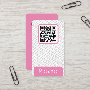Cartão De Visita Padrão Vinculado ao Código QR Personalizado