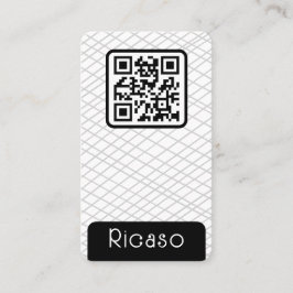 Cartão De Visita Padrão Vinculado ao Código QR Personalizado