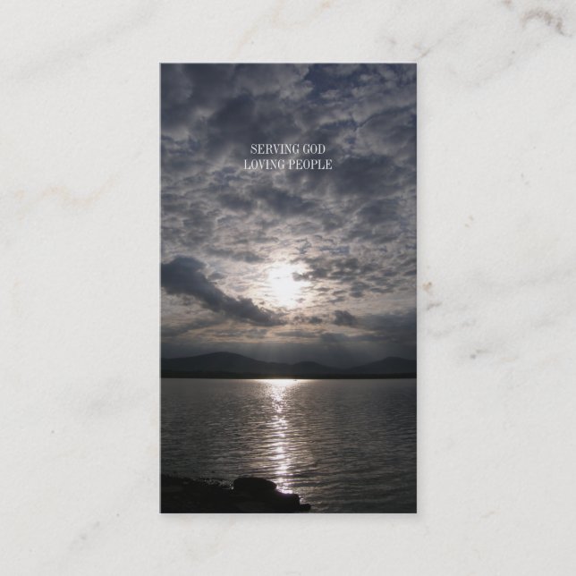 Cartão De Visita Padre do pastor | do cristão | (Frente)