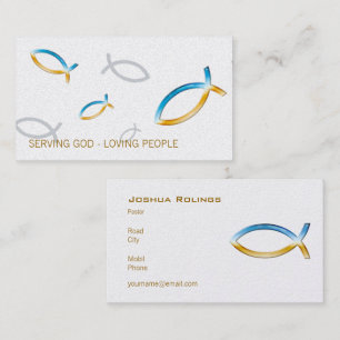 Cartão De Visita Padre do pastor do cristão