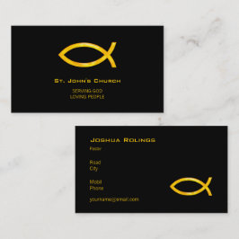 Cartão De Visita Padre do pastor | do cristão |