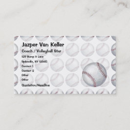 Cartão De Visita Padrões de Baseball em Todas as Partes