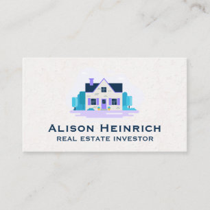 Cartão De Visita Página inicial do logotipo da Real Estate com jar