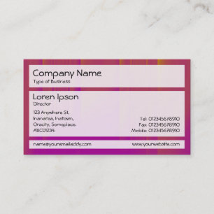 Cartão De Visita Painéis 02 - Bandas de laranja e magenta