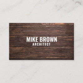 Cartão De Visita "Painéis de madeira" personalizados (americanos)