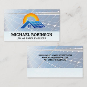 Cartão De Visita Painéis Solares   Ícone Energia Doméstica