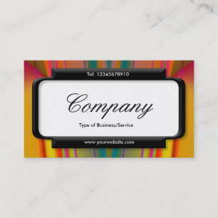Cartão De Visita Painel na moda (fonte Script) - Abstrato V