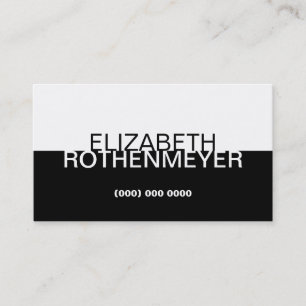 Cartão De Visita Painel preto simples