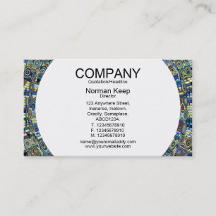 Cartão De Visita Painel redondo - ondulações