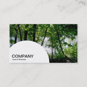 Cartão De Visita Painel semicírculo - Árvore perto de um rio