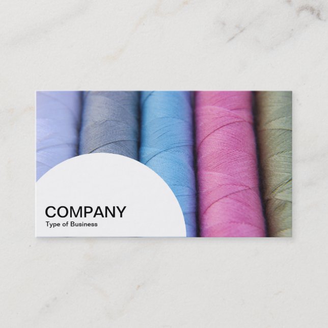 Cartão De Visita Painel semicírculo - bobinas de algodão (Frente)