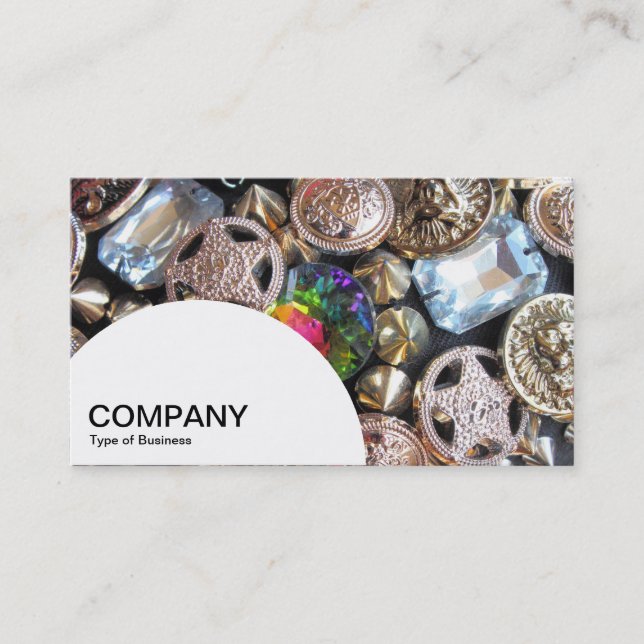 Cartão De Visita Painel semicírculo - Cama de margaridas amarelas (Frente)