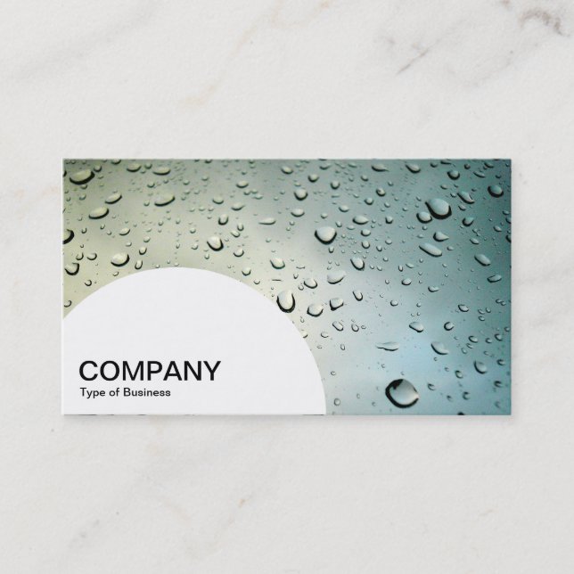 Cartão De Visita Painel semicírculo - Chuva na minha janela (Frente)