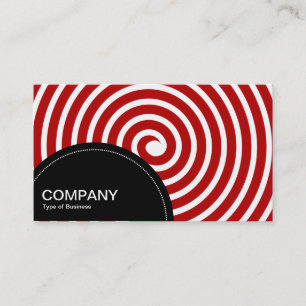 Cartão De Visita Painel semicírculo (pontos) - Vermelho Ruby