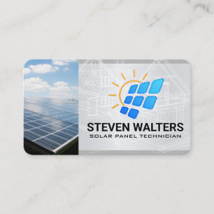 Cartão De Visita Painel Solar Tecnologia de IA