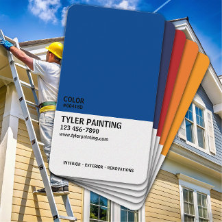 Cartão De Visita Paint Sample Painting Company