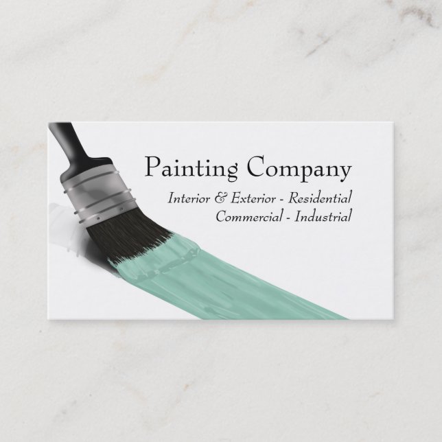 Cartão De Visita Painting Painter Service Company Brusel Pastel Min (Frente)