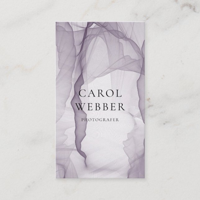 Cartão de visita pairoso e leve (Frente)