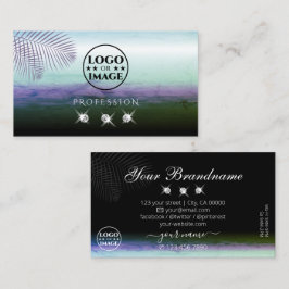 Cartão De Visita Paisagem Aquarelas Espumantes com Logotipo