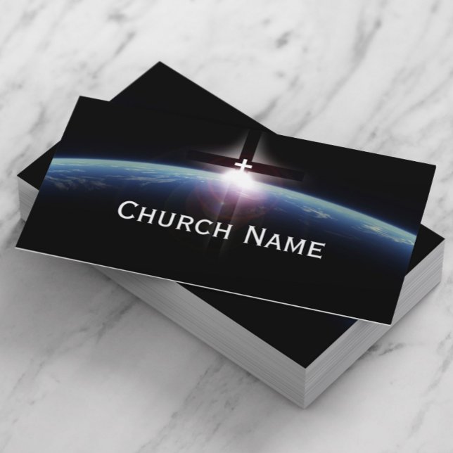Cartão De Visita Paisagem da Igreja - Luz Santa Cruz (Criador carregado)