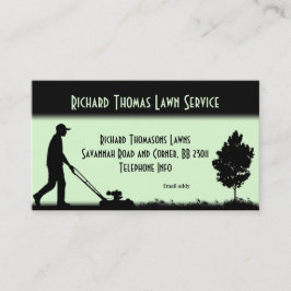 Cartão De Visita Paisagem de Serviço Lâmpada Verde