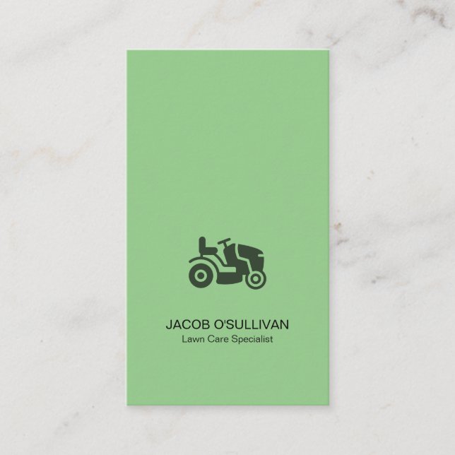 Cartão De Visita Paisagem do jardineiro de erva-de-jardim (Frente)