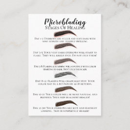 Cartão De Visita Palcos de microbexiga de cicatrização e assistênci