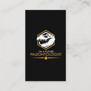 Cartão De Visita Paleontologist futuro - presente de Dino do crâni