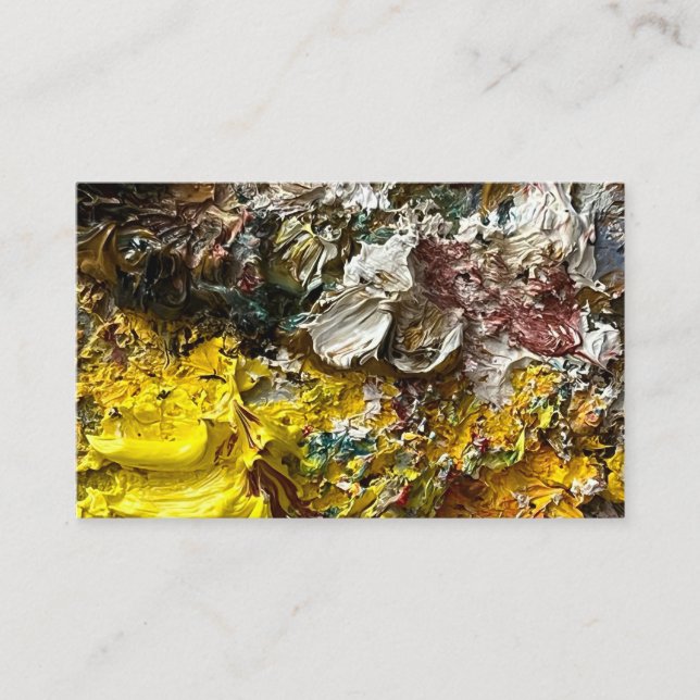 Cartão De Visita Paleta de artistas #1 (Frente)